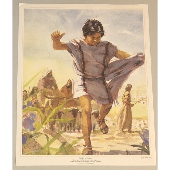 SET of 4 Art Prints 16"x20" FOREVER STORIES Set 1: The Young Jesus CHRIS MOLAN - Picture 5 of 7